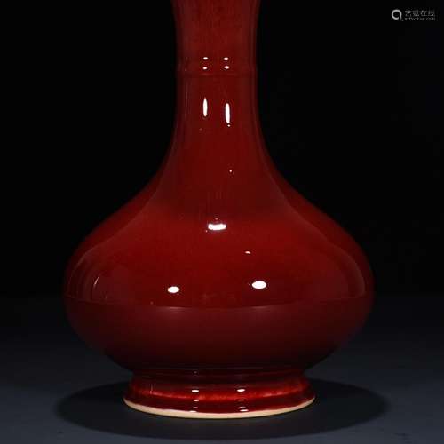 The red glaze bottle of garlic27 * 15 cm