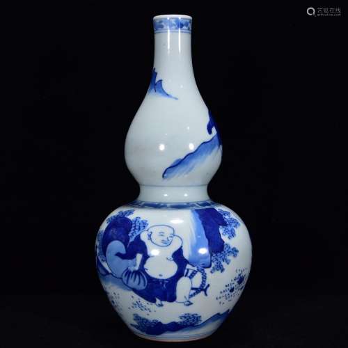 Blue and white gourd 24 * 12 m people