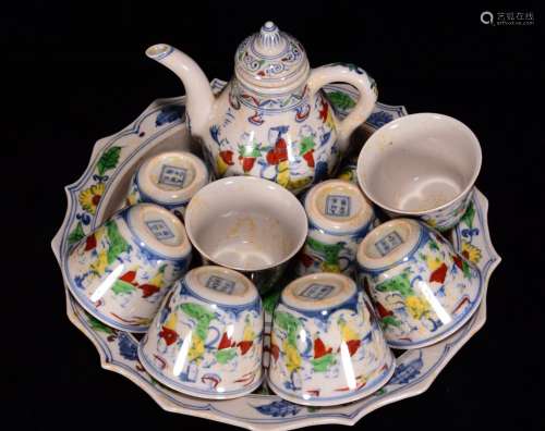 Bucket choi tong ZiWen tea set, 4 * 27, 14 * 14 pot, cup 5 *...