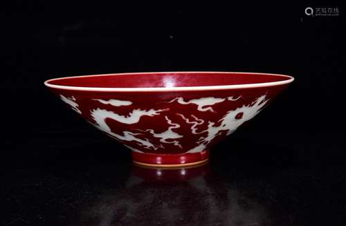 In ji red white dragon grain hat to bowl of 8 * 22 m