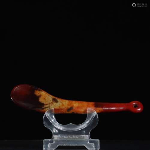 Ancient jade spoonSpecification: high generous 1.3/4.3/20 cm...