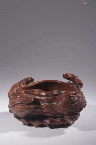 Boxwood carving therefore Long Lingzhi grain washingSize: 18...