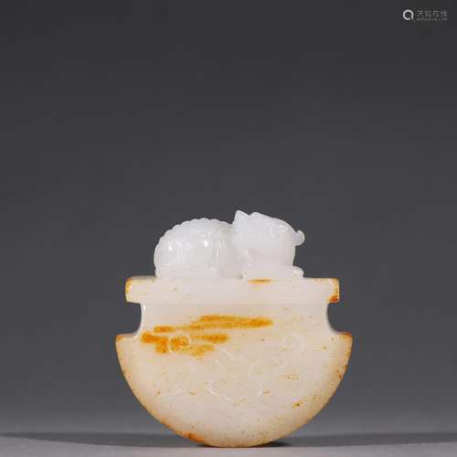 Hetian jade seed makings carved benevolent to pieces.Specifi...