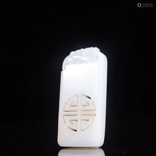 Hetian jade therefore Long Shou lines listedSpecification: h...