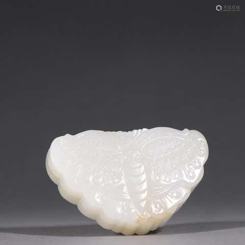 Hetian jade butterfly printed boxSpecification: high 1.55 cm...