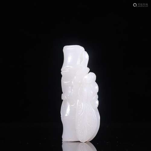 Hetian jade bamboo cicada to piecesSpecification: high 6.7 2...