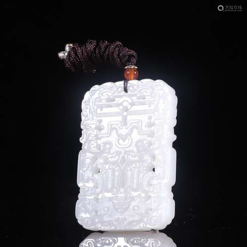 Hetian jade beast dragon listedSpecification: high 6.6 4.5 0...