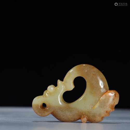 Ancient jade pig dragon pendantSpecification: high generous ...