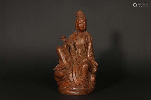 - old bamboo "ruyi guanyin statuesSpecification: high 2...