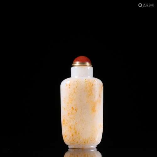 Hetian jade seed makings stone snuff bottlesSpecification: h...