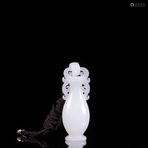 Hetian jade pendant AquariusSpecification: high 6 wide 2.2 1...