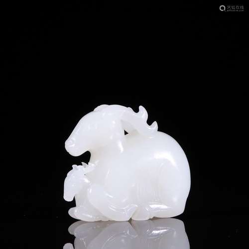 Hetian jade goat proud thingSpecification: high 4.5 5.5 1.9 ...