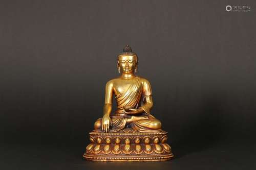 - copper and gold "medicine guru Buddha's statueSpe...