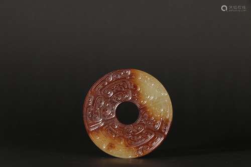 - ancient jade dragon grain jadeSpecification: diameter 7.6 ...