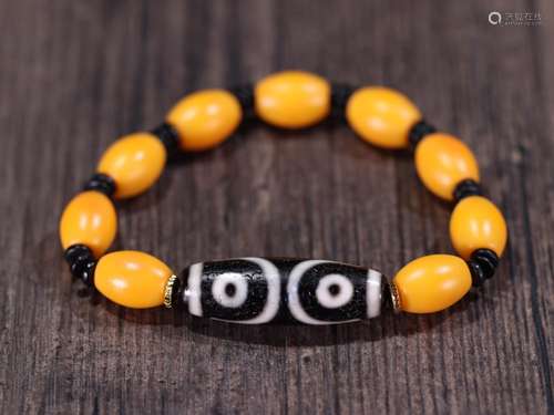 to pure seven eyes days hand strings of beads yellow snow, s...