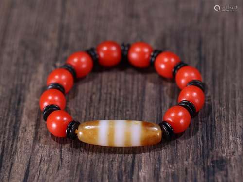 day red agate beads hand string bead collateral line.Specifi...