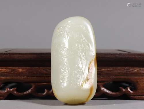 Hetian jade the stories of the original stone.Specification:...