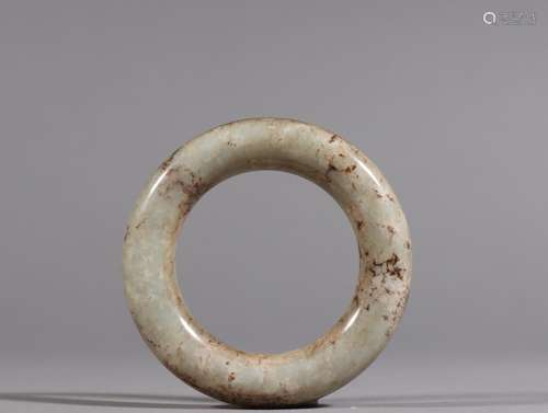 Old hetian jade article round the jade bracelet, too.Specifi...