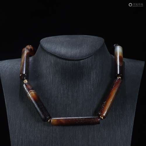 Gourmet Asia one thousand: old sardonyx GuanZhuBeads are per...