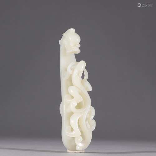 Hetian jade black dragon godchild hookSpecification: high 11...