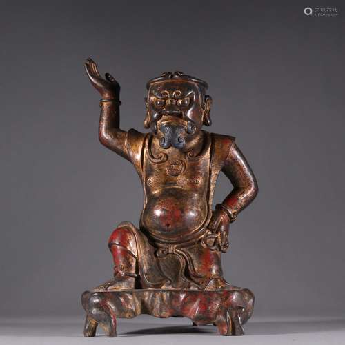 Copper paint gold bodhidharma statueSpecification: at the en...