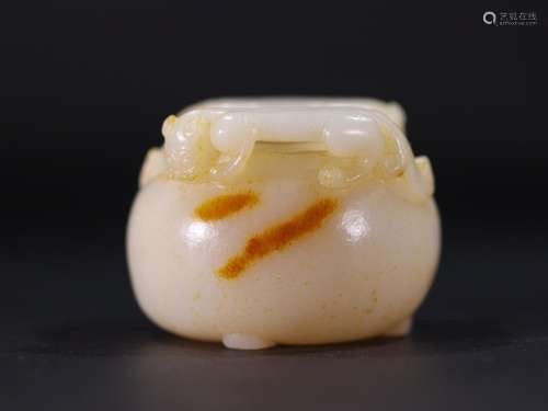 Hetian jade seed makings longnu toggle incense burner.Specif...