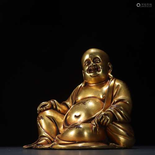 Copper and gold maitreya furnishing articlesSpecification: h...