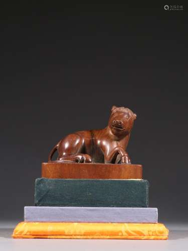 Sandalwood carving horse twisted seal.Specification: 8.9 cm ...