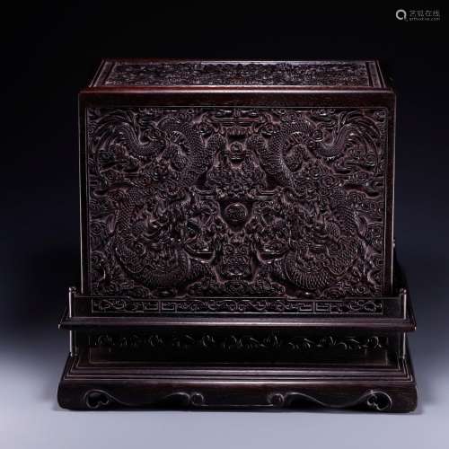 Palace style, red sandalwood best treasure box, exquisite, m...
