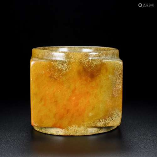 Hetian jade jade cong, the quality of the jade is exquisite,...