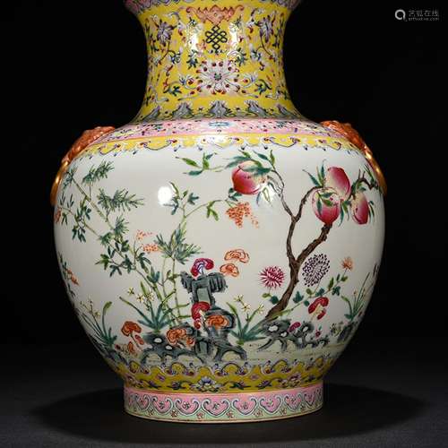 Yong changchun new pastel lake stone flower tattoo vase with...