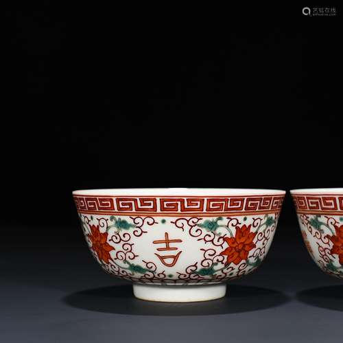 Luck bowl of red and green color mesh;6 * 11 cm