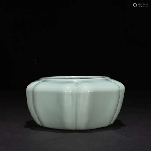 Six-party washing powder blue glaze the melon leng 8 * 16 cm