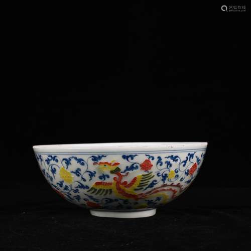 Chenghua falora huacai grain thin foetus bowl antique vases,...