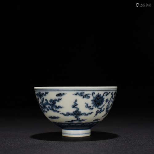 Doucai wing dragon bowl 5.5 * 10 centimeters