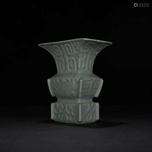 Your kiln azure glaze flower vase with 21 * 18.5 cm