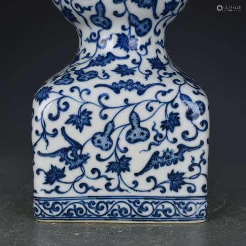 Blue and white children ten thousand generations gourd antiq...