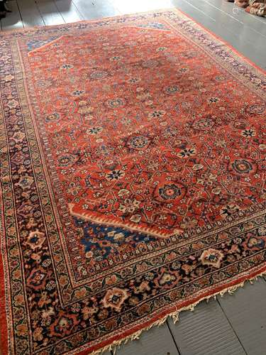 Antique Mahal Carpet, Persia, Circa 1890, 3.45m X 2.46m