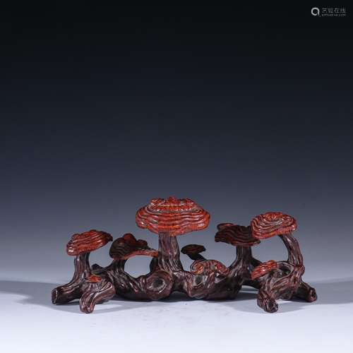 Rust red glaze ganoderma lucidum dashanzi pen rackSpecificat...