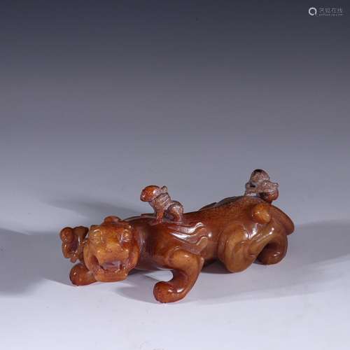 Ancient jade god yu beast furnishing articlesSpecification: ...