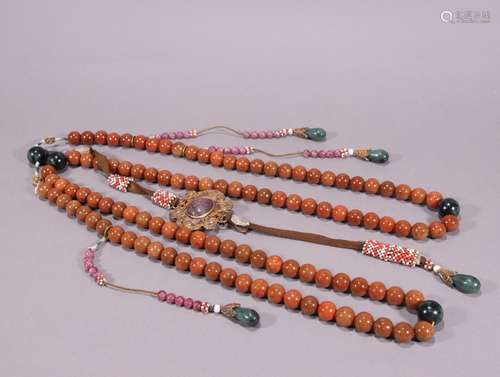 The red jade court beads hangSpecification: bead diameter 1....