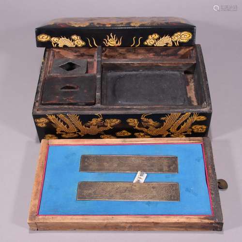 Four treasures.Specification: ink stone 13.7 cm long 8.8 cm ...