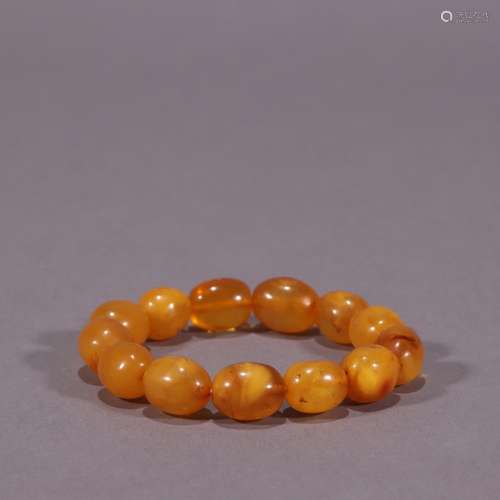 Beeswax barrel bead stringSpecification: bead diameter 1.25 ...