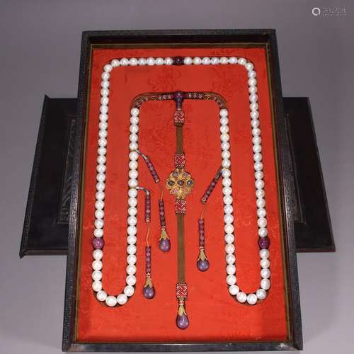 Old pearl court beadsSpecification: bead diameter 1.4 cmPala...