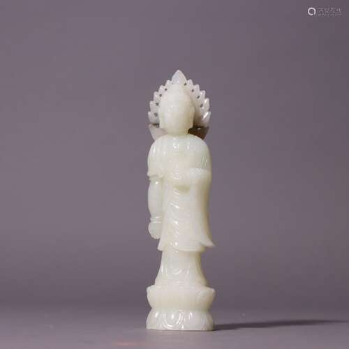 Hetian jade medicine guru Buddha stands resembleSpecificatio...