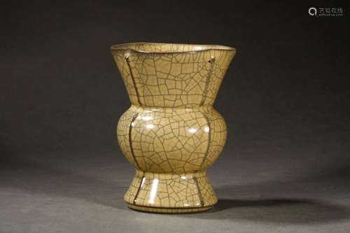 , brother Da glaze vase with flowersSize, 17 x 13.2, weighs ...