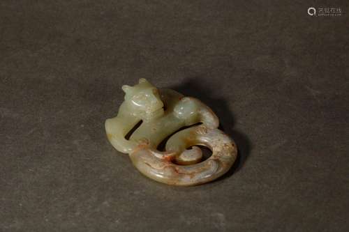 , hetian jade d pieceSize 6.8 x 4.6 cm 46 g