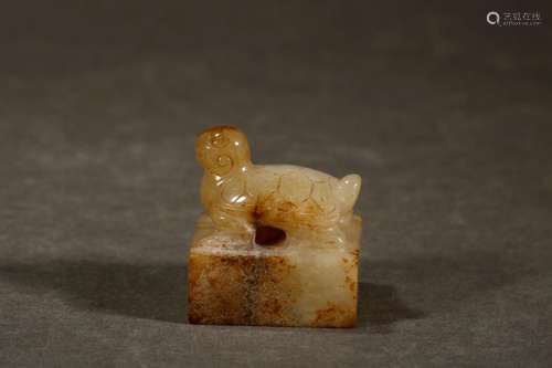 hetian jade tortoise sealSize 3.3 x 2.9 cm weighs 50 g