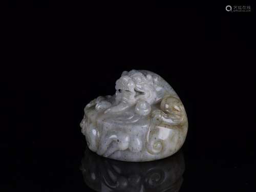 : ancient jade dragon furnishing articlesSize: 5.6 cm wide a...