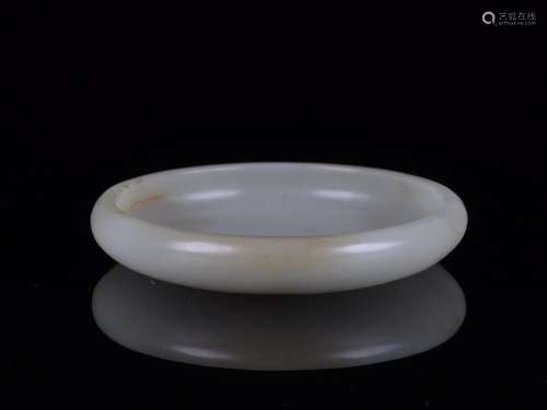 : hetian jade writing brush washerSize: 8.2 cm in diameter 1...